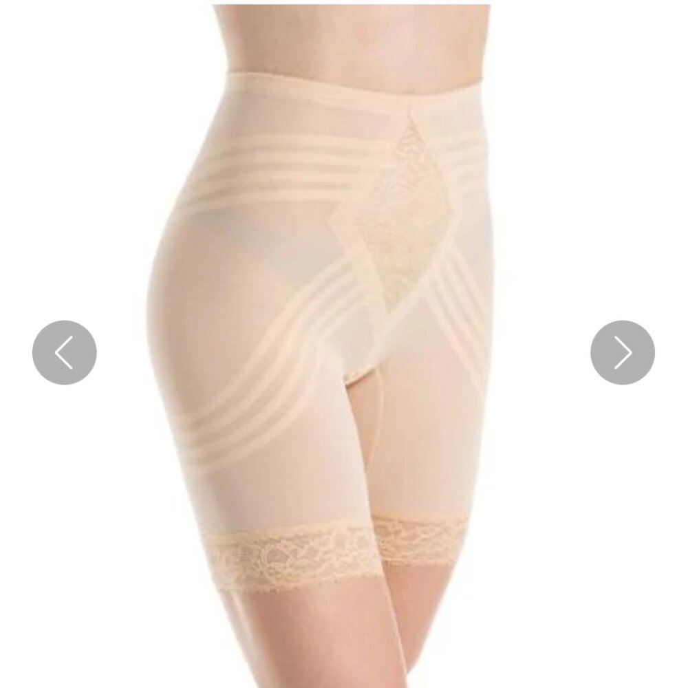 Rago High-waisted shapeware shorts in Beige